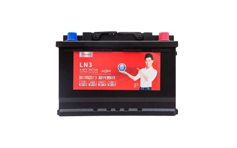 旭派6-QTF-70-LN3長壽命汽車啟停電瓶